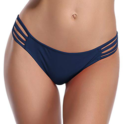 SHEKINI Mujer Traje de Baño Dos Piezas Bandeau Ajustable Acolchado Bikini Top Cintura Baja Triángulo Sexy Parte Inferior de Bikini de Swimwear(Bikinih en oferta
