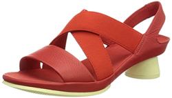 CAMPER Alright, Sandalias para Mujer, Rojo, 40 EU en oferta
