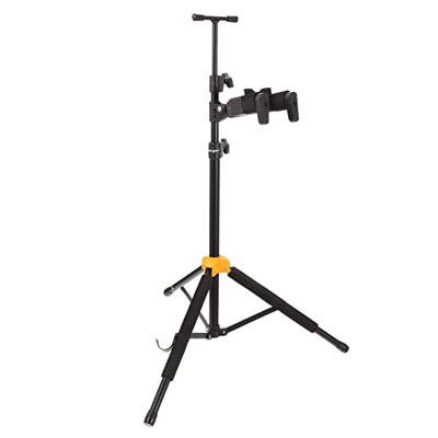 HEALLILY Soporte de Violín Plegable con Soporte de Arco Soporte de Guitarra Portátil Soporte de Trípode Ajustable Soporte de Violín para Guitarras Clá