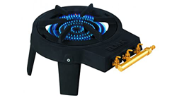 ELMA Hornillo Gas Butano de Fundición Triple Válvula características