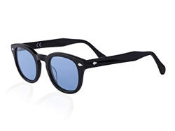X-LAB Gafas de sol 8004 estilo moscot lentes polarizadas unisex (negro, azul) características