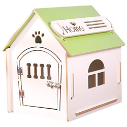 Casa de Madera para Perros I Casa para Perros de Interior I Lugar para Dormir para Las Mascotas I Repelente al Agua y Estable I Varios tamaños y Color precio