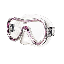 Seac Giglio MD, Máscara a lente única para Buceo y Snorkeling, Unisex niños, transparente/rosa, Small precio