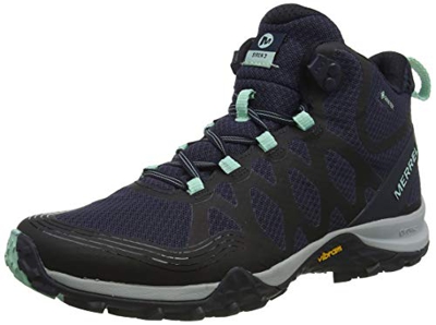 Merrell Siren 3 Mid GTX, Botas de Senderismo Mujer, Azul Navy Dragonfly, 41 EU