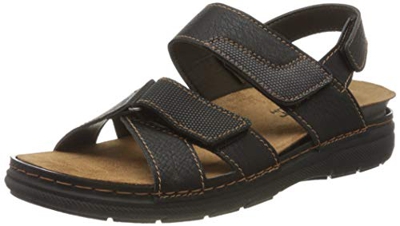 Fischer Mario, Sandalias con Punta Cerrada Hombre, Negro 222, 44 EU