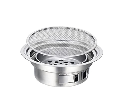 Parrilla de Barbacoa de carbón de Acero Inoxidable Parrillas de Barbacoa Coreana nórdica Coreana Parrillas for Barbacoa al Aire Libre portátil Parrill