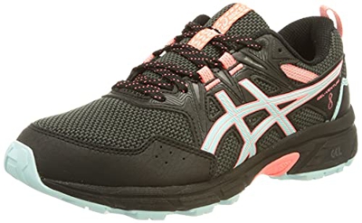 Asics Gel-Venture 8, Trail Running Shoe Mujer, Black/Clear Blue, 36 EU