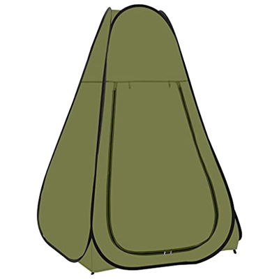 vidaXL Carpa de Ducha Emergente Cabina Cuarto de Baño Tienda de Vestir Cambio Cambiador Instantánea Campamento Camping Exterior Playa Portátil Verde