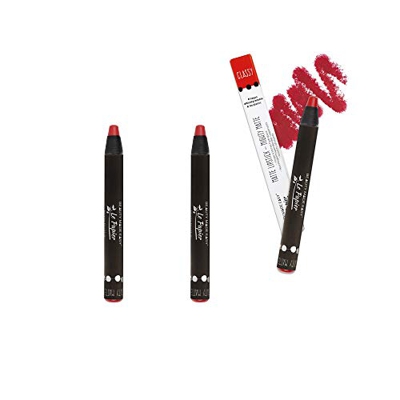 Beauty Made Easy Le Papier Matte lipstick - Mighty Matte - CLASSY. Plastic Free, Vegan, Biodegradable, 3 x 6g