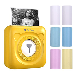 Bisofice mini impresora para movil,PeriPage Mini Pocket Wireless BT Impresora térmica Imagen Foto Etiqueta Nota Impresora de papel de recibo con 6 rol precio