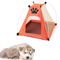 Shulishishop Tienda de campaña para Perros Casitas para Gatos Perro Tienda Cama Interior Casa de Perro Cama para Perro con sombrilla Plegable Cama de  en oferta