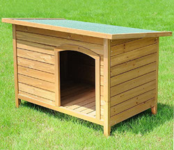 Casa de Perro de Madera Maciza al Aire Libre Perrera casa de Gato Carpas Cachorro Jaula de Animales pequeños con Suministros para Mascotas Impermeable características