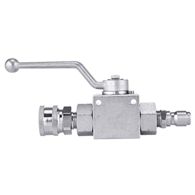 VusiElag Kit Bola para Lavadoras Alta Presión Tapón Macho 3/8"x Conexión Rápida Hembra 3/8" para Mangueras Lavadoras Alta Presión 4,500 PSI