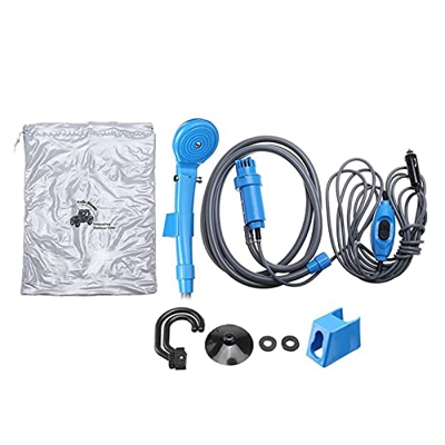 huahua Lavadora portátil DC 12V Camping Ducha Coche Lavadora de Alta presión Conjunto de Bomba eléctrica Pulverizador Ajuste para al Aire Libre Campin