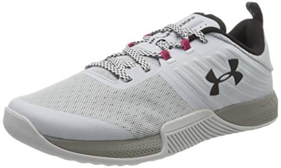 Under Armour UA TriBase Thrive, Zapatillas Deportivas para Interior Hombre, Gris (Halo Gray/Gravity Green/Black), 42 EU