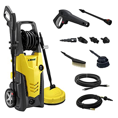 Lavor 8.110.0026C Hidrolimpiadora de agua fría PLANET 170 EXTRA, 2500 W, 230 V, con una Amplia Gama de Accesorios Incluidos, Muy potente y Compacta