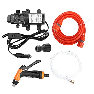 Bomba de Lavadora Eléctrica, Rociador de Lavadora de Alta Presión Portátil de 12V para Automóvil Kit de Sistema de Bomba de Potencia Herramienta de Li