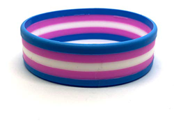 Patch Nation Trans Transgénero Orgullo Gay Lesbiana LGBT Bandera Pulsera Pulseras de Silicona precio