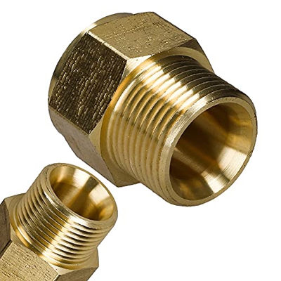 Wessper Adaptador Acoplador de Arandela a Presión de Latón Métrico M22F M22 Adaptador de Manguera para Kärcher M22x1,5mm