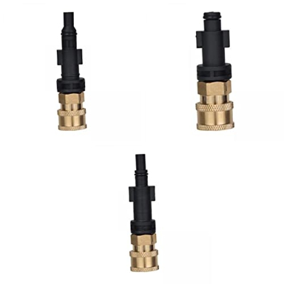 perfk Adaptadores de Manguera de Lavadora de Presión 3 Uds 1/4 Presión de Lavadora de Presión para Lavor