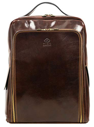 Mochila Portátil de Cuero para Hombres y Mujeres con Correas Ajustables - Time Resistance en oferta