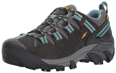 Keen Targhee II WP, Zapatos de Low Rise Senderismo Mujer, Negro (Black Olive/Mineral Blue Black Olive/Mineral Blue), 36 EU