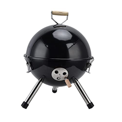 CHENQIAN Parrilla para Barbacoa - Parrilla esférica Mini Parrilla portátil para Barbacoa Parrilla Negra de carbón para Picnic al Aire Libre, 91.3 oz características