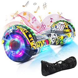 Hoverboard, Scooter Autoequilibrante De 6.5 "Hoverboard Autoequilibrante De Dos Ruedas con Altavoz Bluetooth Y Luces LED con Certificación UL 2272 (Ba en oferta