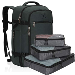 Hynes Eagle Bolsa de Viaje 40L Cabin aprobada para Viajar en Cabina como Equipaje de Mano 55x40x20 cm (Gris 4, Mochila con Cubos de Embalaje) características