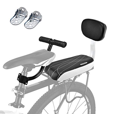 Yosoo Health Gear Cómodo cojín para Asiento Trasero para Bicicleta, Asiento Trasero para Bicicleta para niños, cojín para Bicicleta con un par de repo