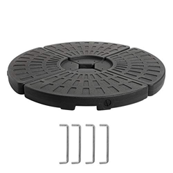 Soporte para sombrilla 4PCS Forma de Abanico Bases de sombrilla de Playa Sombrilla Base de Gravedad Bolsa Sol Refugio Tienda de campaña Bolsas de Aren en oferta