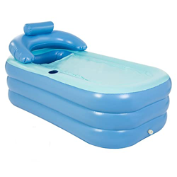 Bañera plegable Piscina inflable para barcos Bañera de spa gruesa y cálida Bañera para adultos Piscina inflable para niños con almohada para el cuello en oferta
