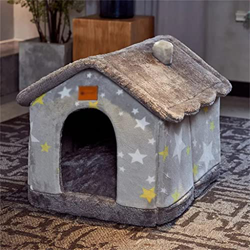 DZLY Mascota Perro Cama Casa Cueva Perro Gato Cachorros Perrera Dormir Suministros para Mascotas Arena para Gatos Sillón Reclinable Invierno (Color :  en oferta