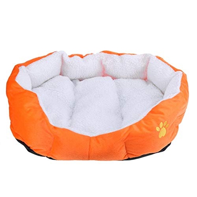 SHYPwM Mascota De Perro Cama Calentamiento De La Casa De Perro Material Suave Nido Canastas De Perros Otoño E Invierno Cálido Paño Grueso Y Suave Este