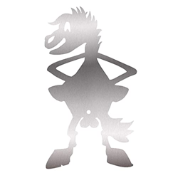 Divertidos tostadores de malvavisco con forma de caballo para asar hoguera de hoguera, de metal, para jardín, fogata al aire libre, cocina al aire lib en oferta