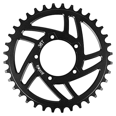 Junstar-EU Plato de Bicicleta 36T para Motor Central BBS01 BBS02 BBSHD, Plato de Cadena MTB Negro Azul de 36 Dientes