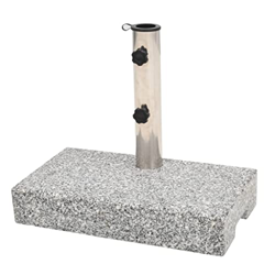 Base de sombrilla de Granito Rectangular 25 kgCasa y jardín Jardín Artículos de Exterior Accesorios para sombrillas Bases para sombrillas en oferta