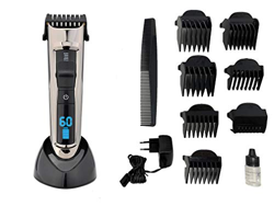 Pritech 6 en 1, Cortapelos Electrónico Recortadora Hombres Maquina Cortar Pelo Cortadora de Pelo Recargable de 1300 MA Máquina Afeitar de Barba/Cara características