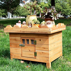 TYX Puede Almacenar Casas para Perros, Casas para Perros Aisladas De Madera Al Aire Libre con Puertas, Adecuadas para Perreras Pequeñas Y Medianas,Lig características