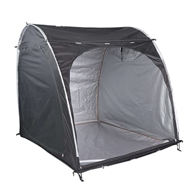 sharprepublic Carpa para cobertizo para Bicicletas Que Ahorra Espacio Recubierto de Plata para Trabajo Pesado 210D Proteger Refugio para Bicicletas Re