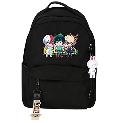 My Hero Academia Mochila Anime Personaje Izuku Midoriya Deku 3D Impreso Impermeable Estudiante Bolsa de la Escuela Portátil Mochila Anime Mochila Cosp