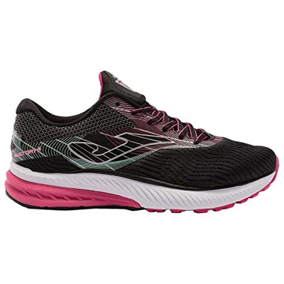 Joma Serie Victory Lady, Zapatillas de Atletismo Mujer, Negro-Fucsia, 41 EU