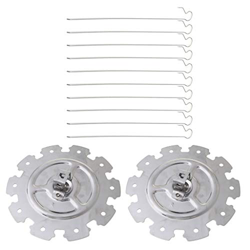 Acero inoxidable Jaula a la parrilla BBQ Asador Barbacoa Kebab Maker Meat Brocheta Máquina BBQ Grill Cocina Aire Freidora Accesorios en oferta