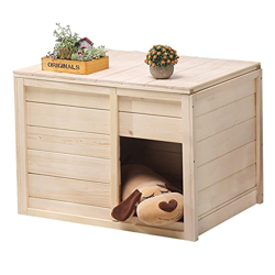 TYX Casa para Perros De Madera Al Aire Libre, Casa para Perros De Madera Aislada Resistente a La Intemperie con Puerta, Adecuada para Refugios para Pe características
