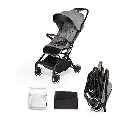 skiddoü silla de paseo para niño plegable Espoo silla de paseo plegable ligera y plegable con una sola mano estructura de aluminio, silla de viaje peq