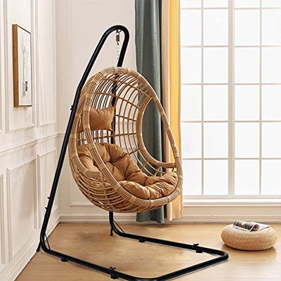 Anth Soporte para Silla Colgante Hamaca de Metal, Soporte de Suelo para Hamaca, Soporte para Columpio para Interior y Exterior: Hamaca No incluida, Pe