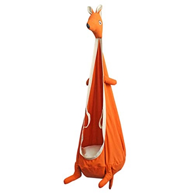 WOTEG Ins Wind - Hamaca infantil de algodón, diseño de canguro y dibujos animados, para el hogar, para niños en interiores y exteriores