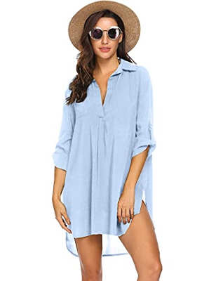 UNibelle Vestido de Playa Mujer, Traje de baño para Mujer, Camisa para Cubrir la Playa, Bikini, Traje de baño, Vestido de Playa, Poncho de Playa, Vera