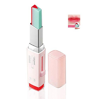 1PC dos tonos del lápiz labial lápiz labial hidratante degradado y dura más tiempo de labios brillo antiadherente Copa Crema hidratante labial líquido