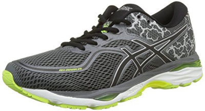 Asics Gel-Cumulus 19 Lite-Show, Zapatillas de Entrenamiento Hombre, Gris (Carbon/Black/Safety Yellow 9790), 42 EU